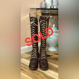 SOLD!!! RARE Tredstep Ireland Legacy II Country Boots Chestnut Lace-Up